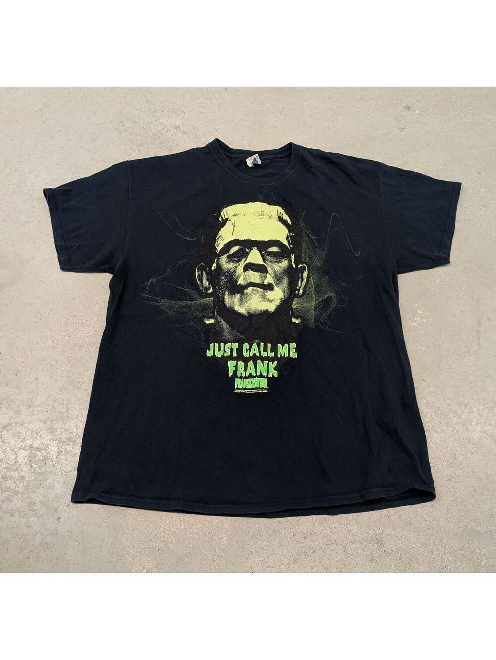 Y2K Frankenstein "Just Call Me Frank" Big Head T-shirt